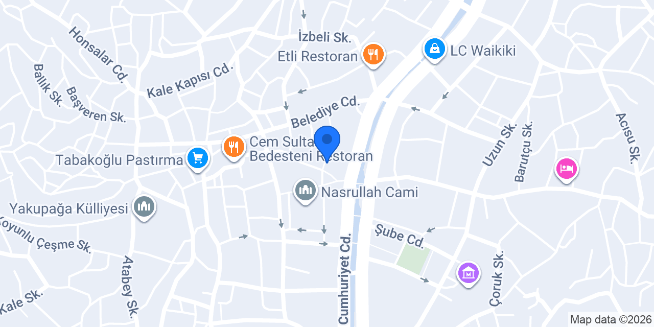 Selvi Otel konumu