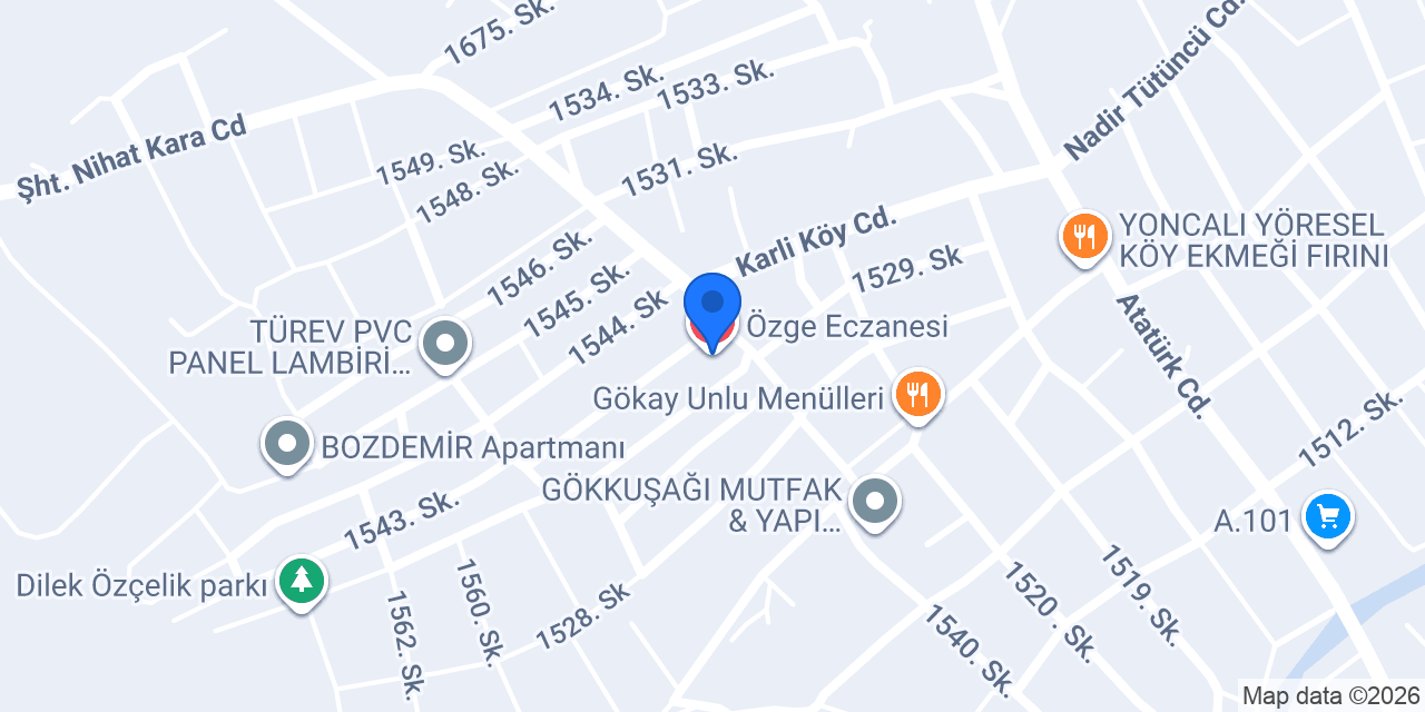 Özge Eczanesi konumu