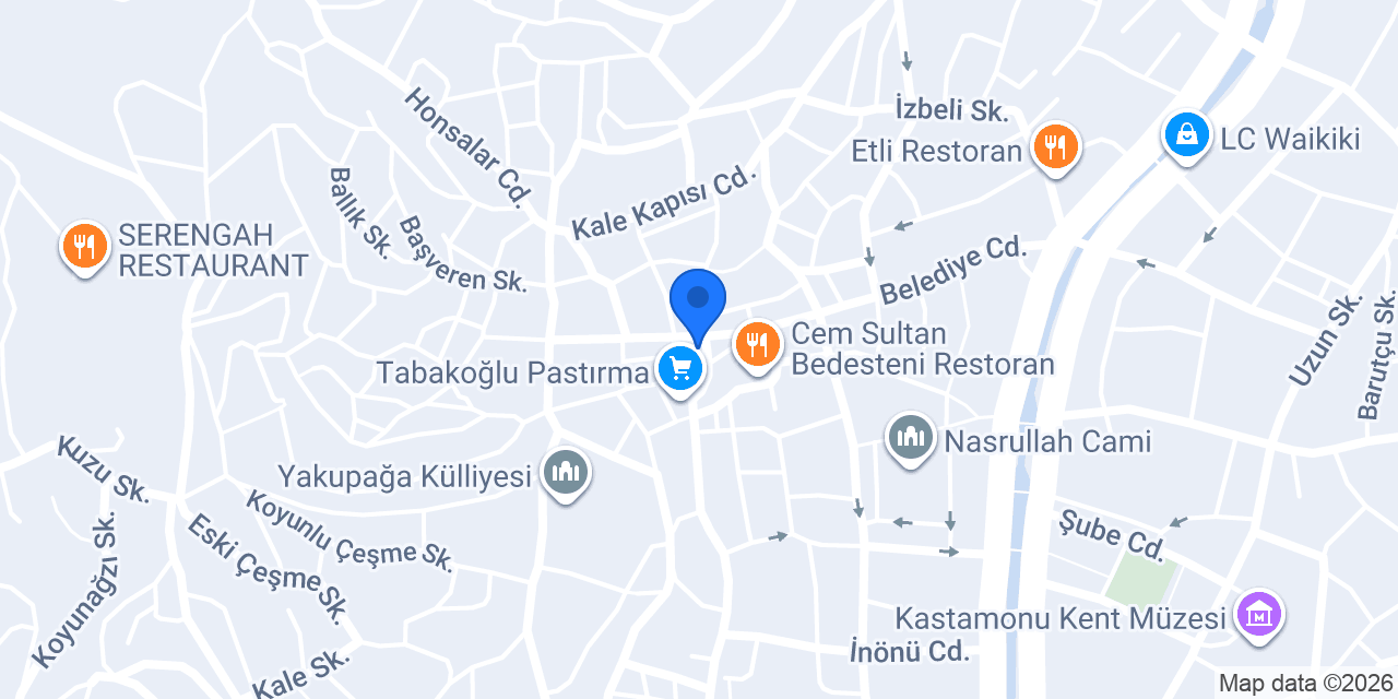 Mevlana Börekcisi konumu