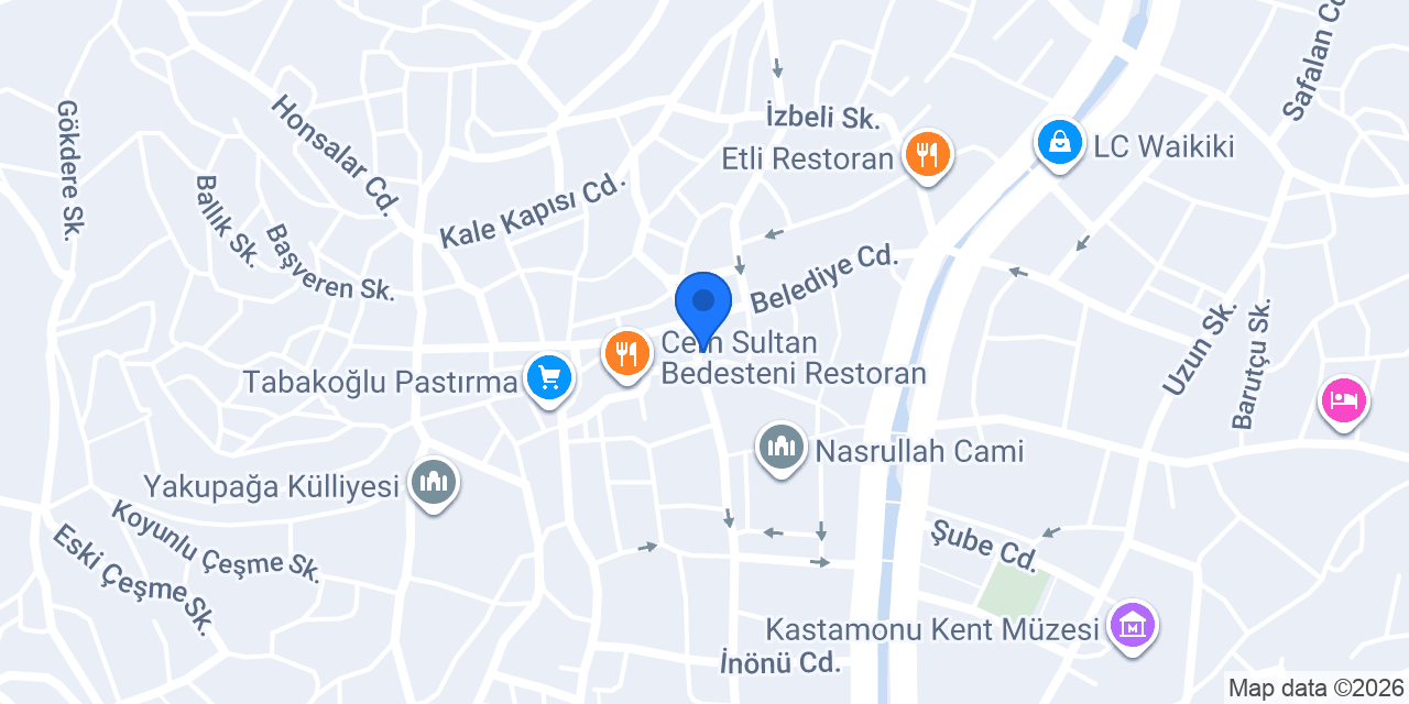 Halkbank Kastamonu Şubesi konumu