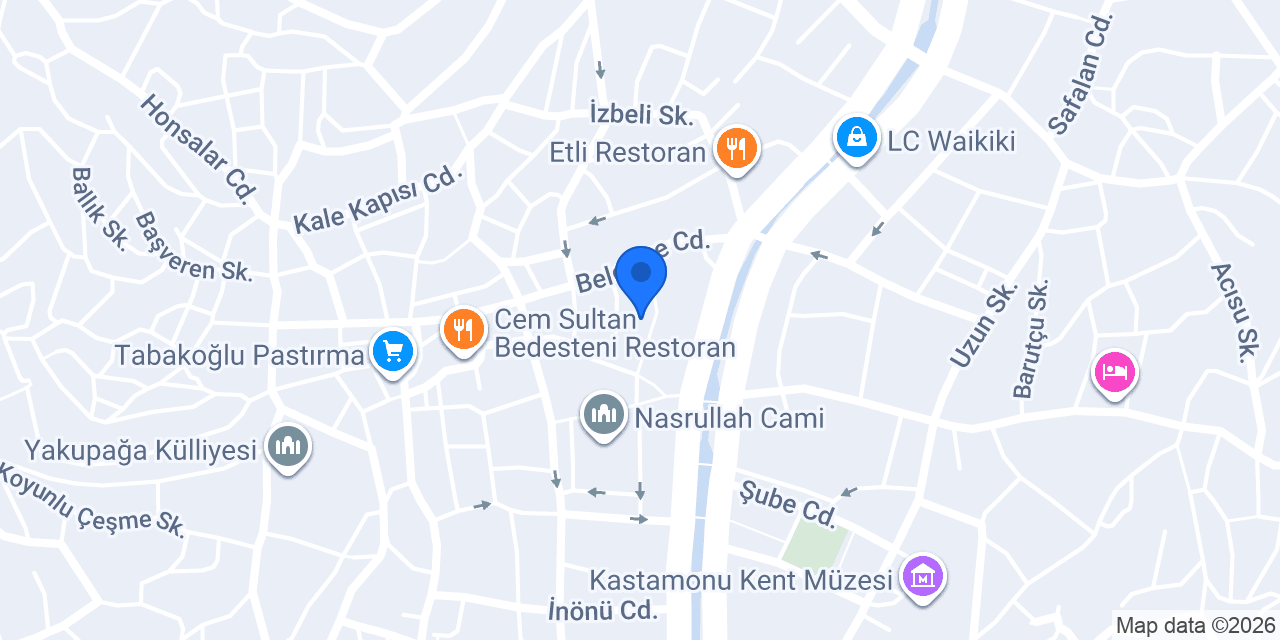 Külçe Çorba ,Kebab ,Pide konumu