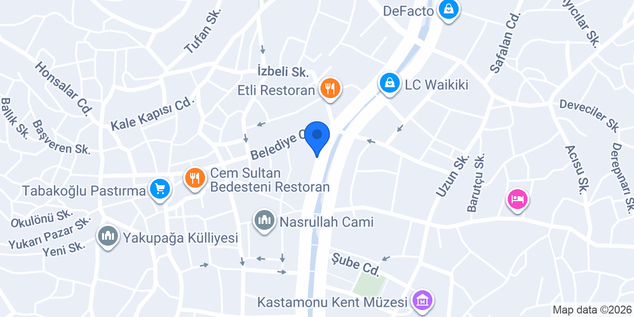 Ortadoğulular Kastamonu Kurs konumu