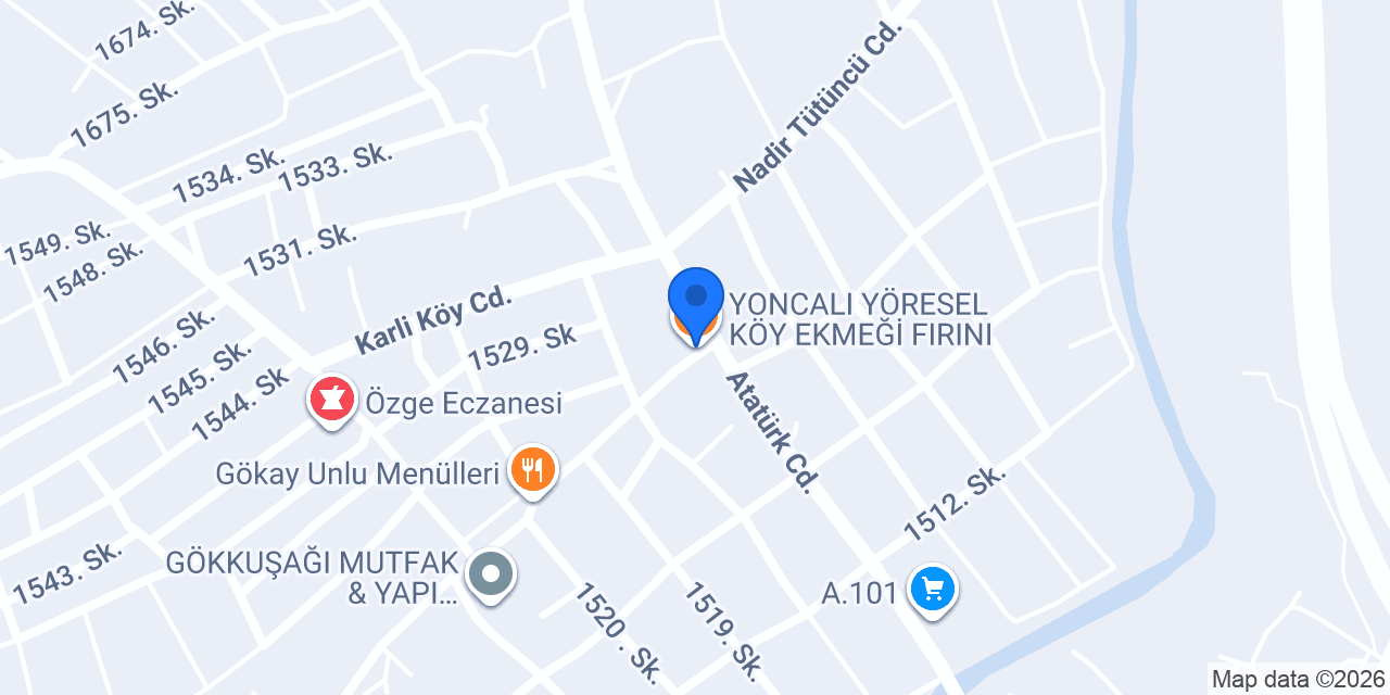 YONCALI YÖRESEL KÖY EKMEĞİ FIRINI konumu