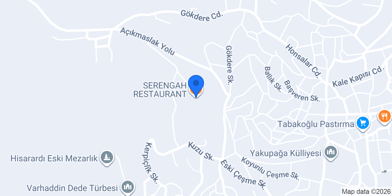SERENGAH RESTAURANT konumu