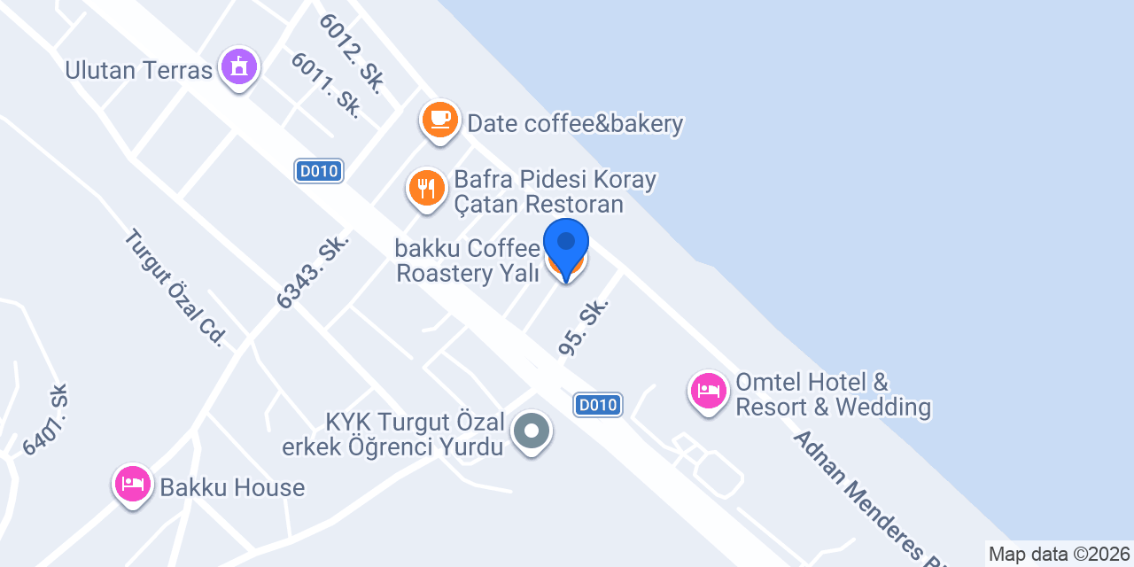 bakku Coffee Roastery Yalı konumu