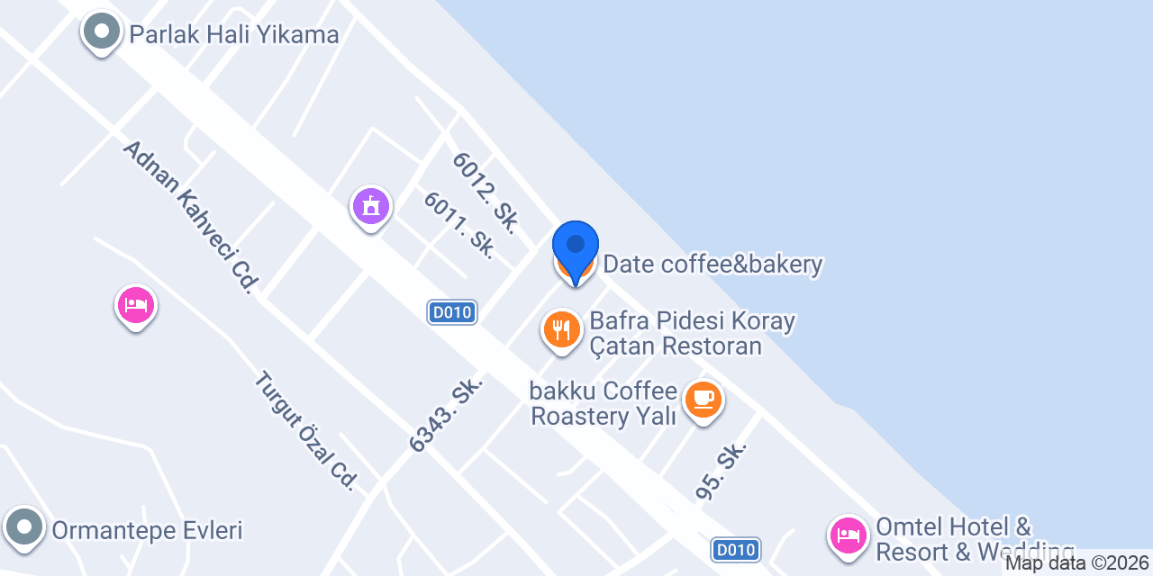 Date coffee&bakery konumu