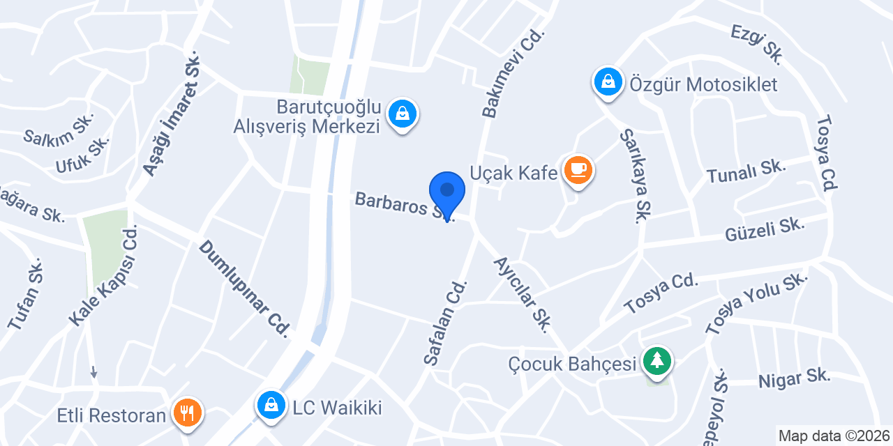 DB Erkek Kuaförü konumu