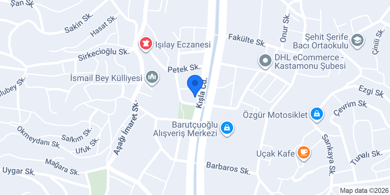 Kuzey Kale İnşaat konumu