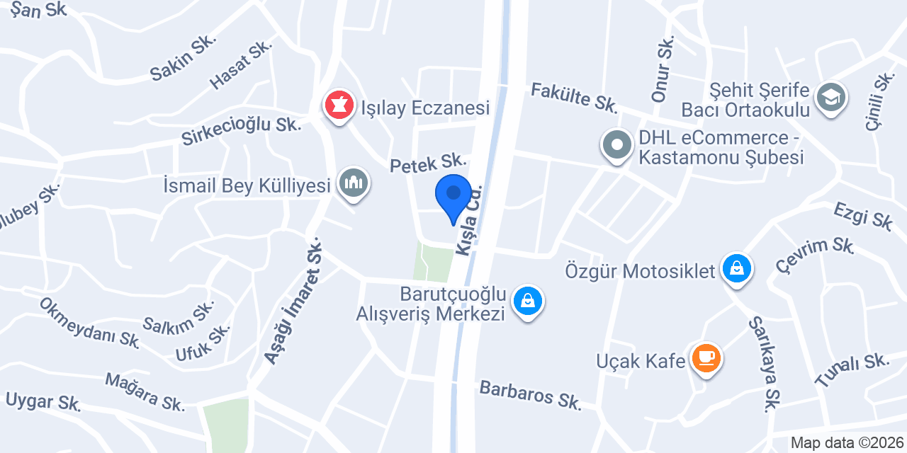 Sinpaş Yapı Tasarruf Sandığı Kastamonu Şube konumu