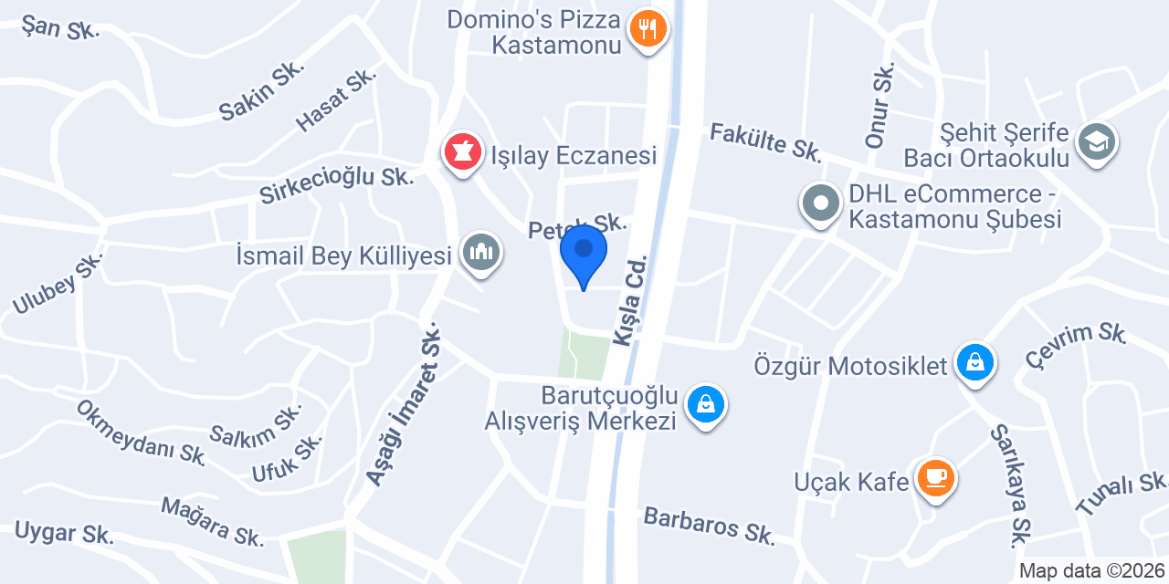 Doç.Dr.Ümran Öner Dermatoloji Muayenehanesi konumu