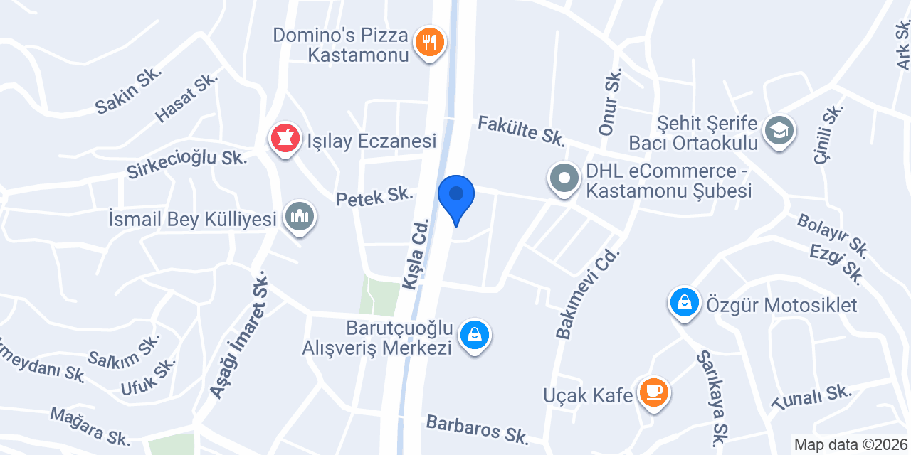 Dois Döner Kastamonu konumu