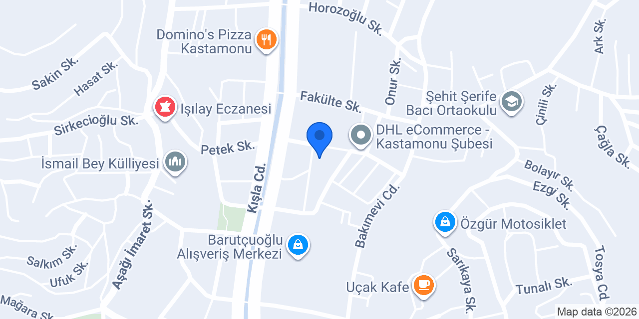 UPS KASTAMONU ŞUBE konumu