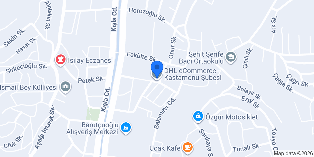 DHL eCommerce - Kastamonu Şubesi konumu