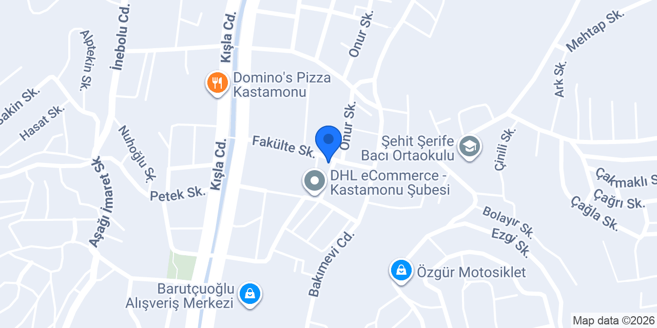E.C.A Yetkili Servis konumu