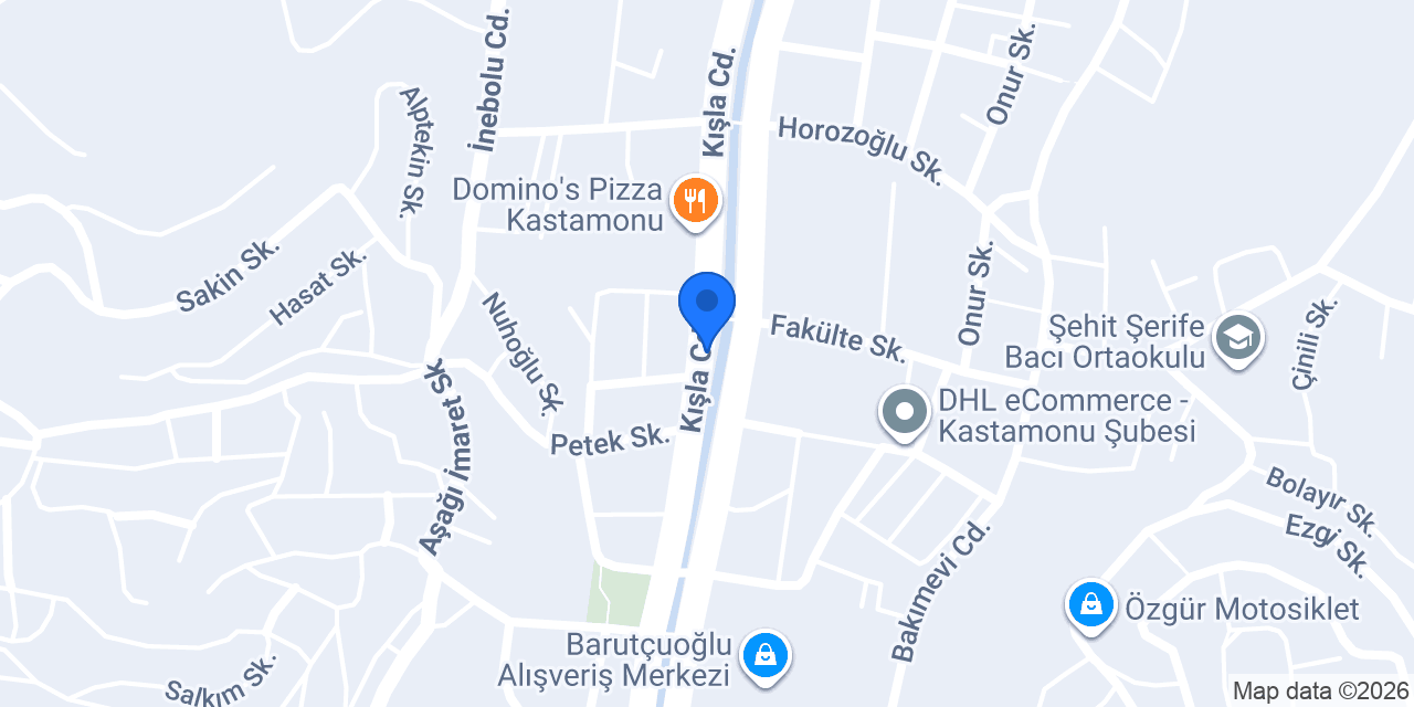 Kastamonu Kız Meslek Lisesi konumu