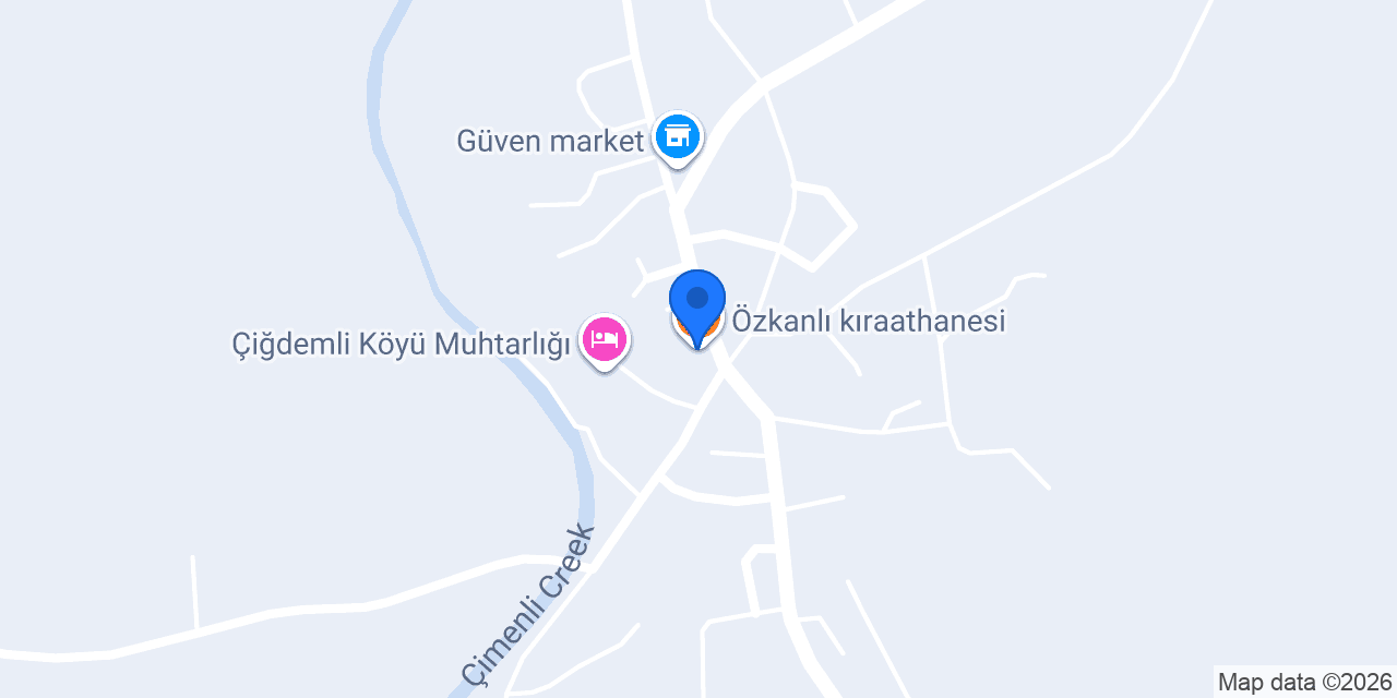 Özkanlı kıraathanesi konumu