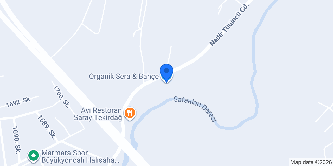 Organik Sera & Bahçe konumu