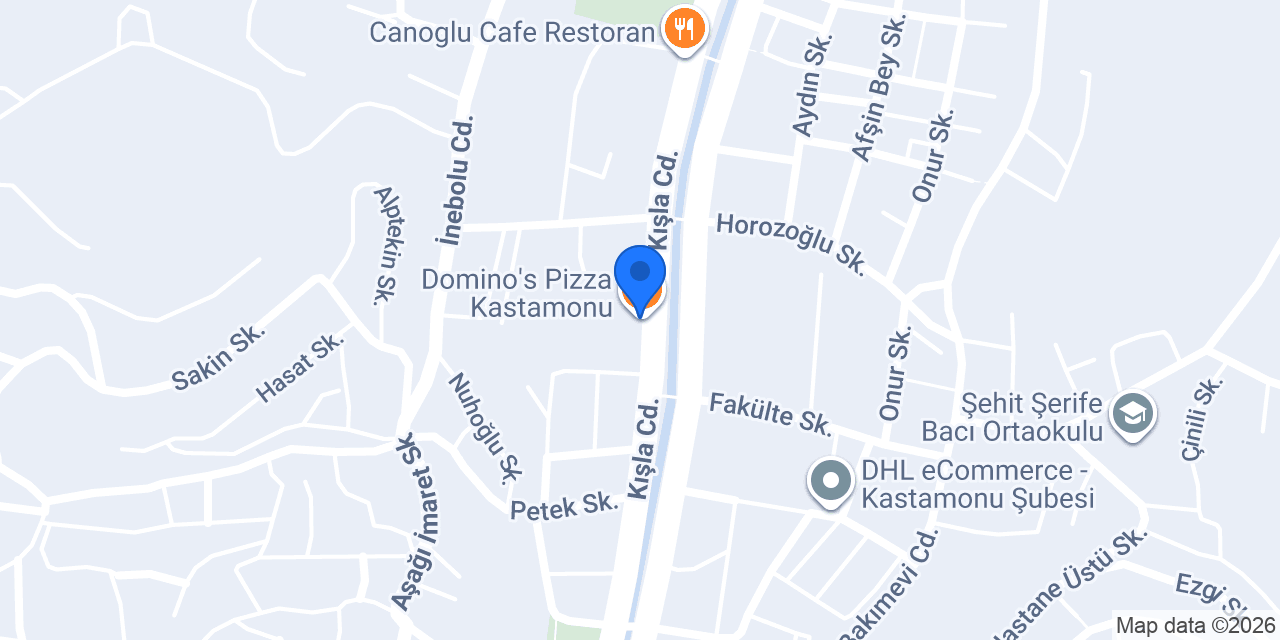 Domino's Pizza Kastamonu konumu