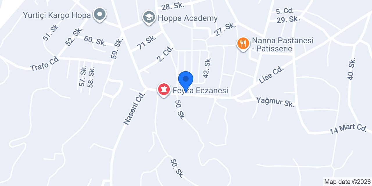 Mihrap Eczanesi konumu