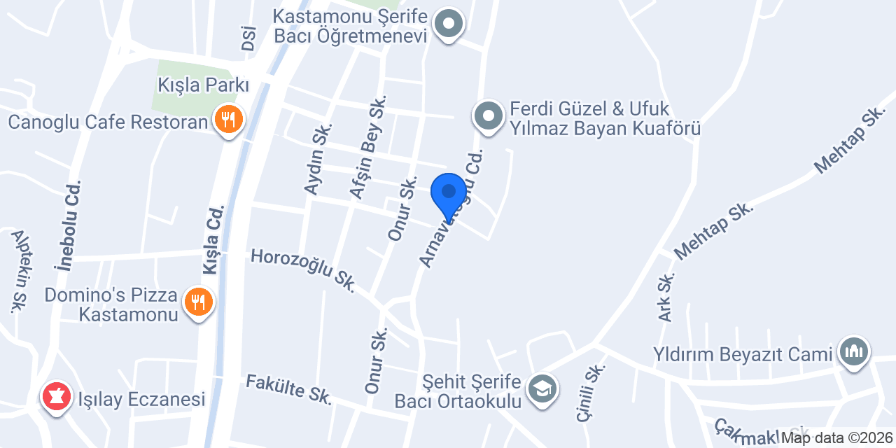 Safir Pastanesi konumu