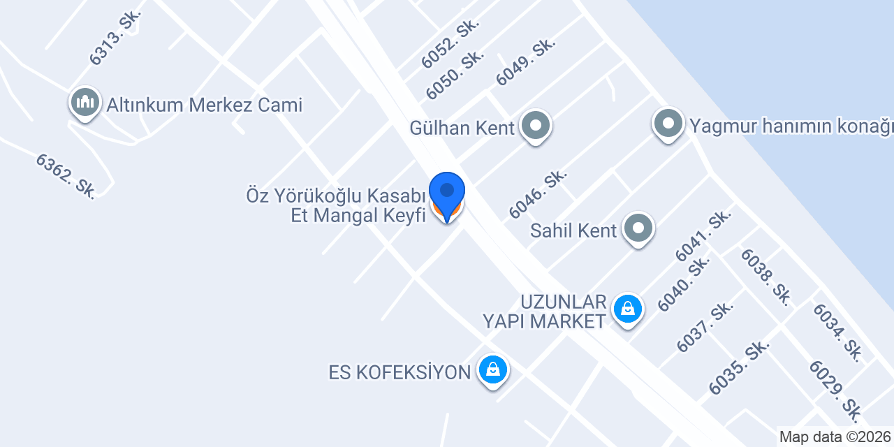 Öz Yörükoğlu Kasabı Et Mangal Keyfi konumu