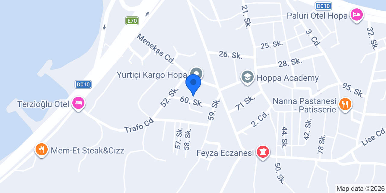 DHL eCommerce - Hopa Şubesi konumu