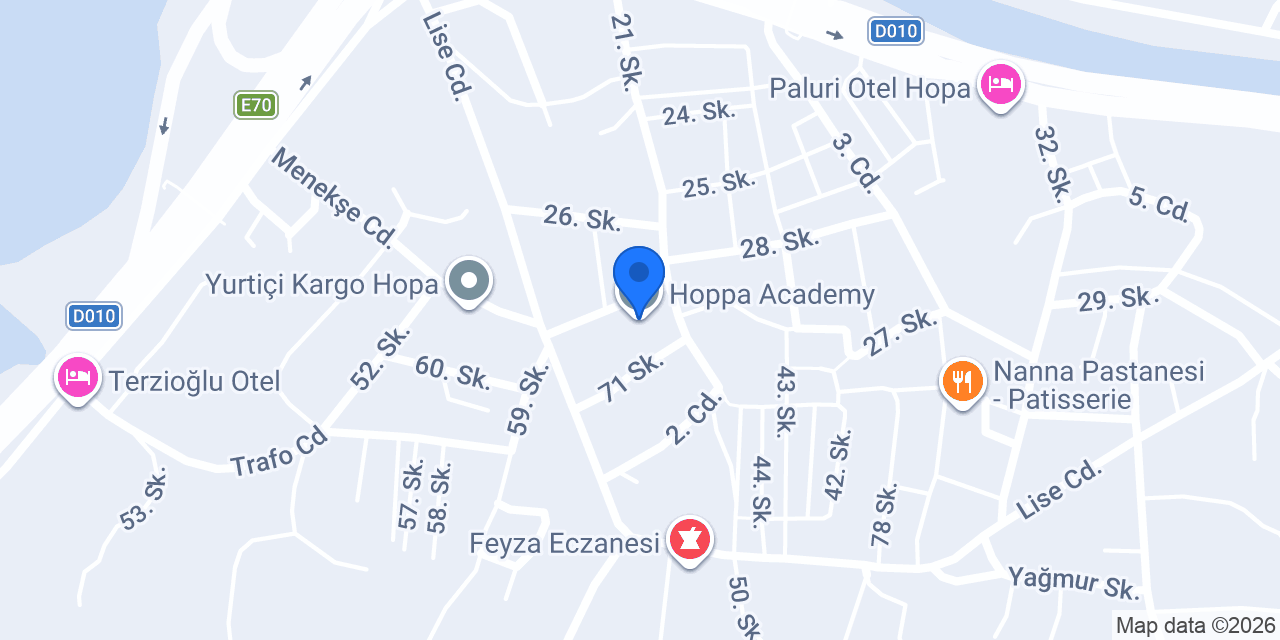 Hoppa Academy konumu