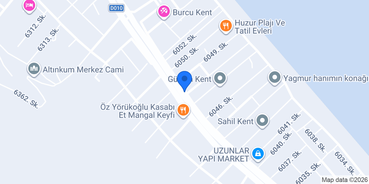 Samsun tek vinç konumu