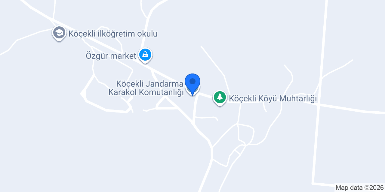 Köçekli Jandarma Karakol Komutanlığı konumu