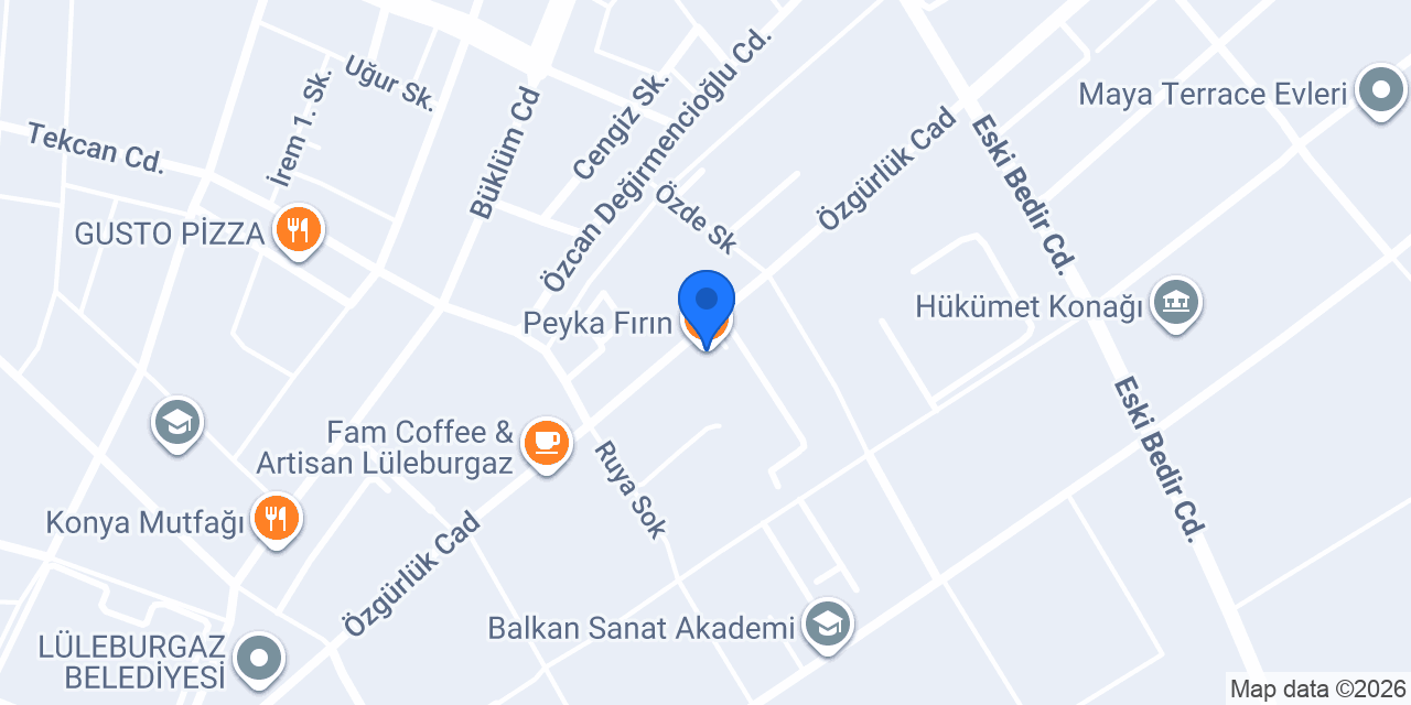 Peyka Fırın konumu