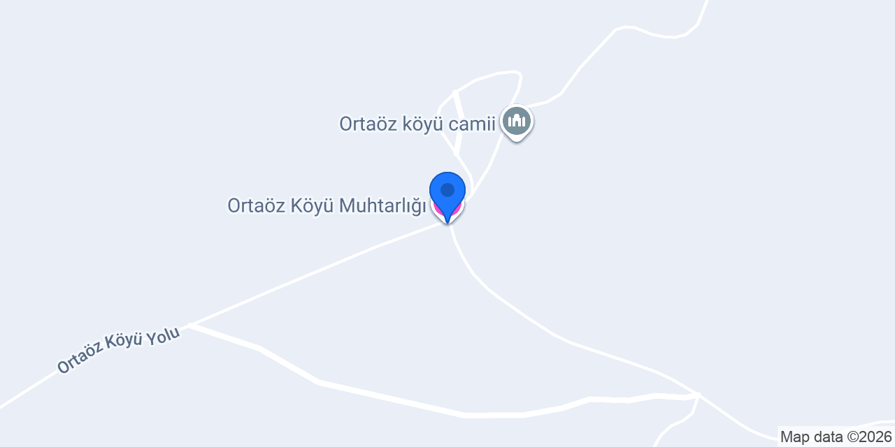 Ortaöz Köyü Muhtarlığı konumu