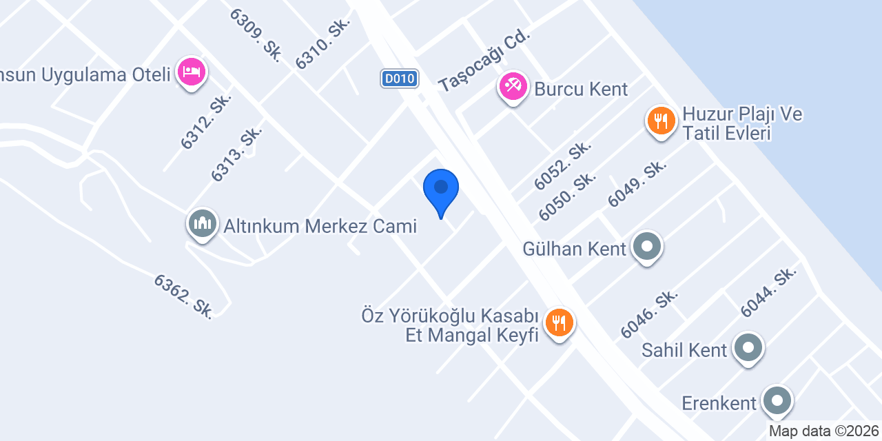 Samsun Havuz Yapı Market konumu