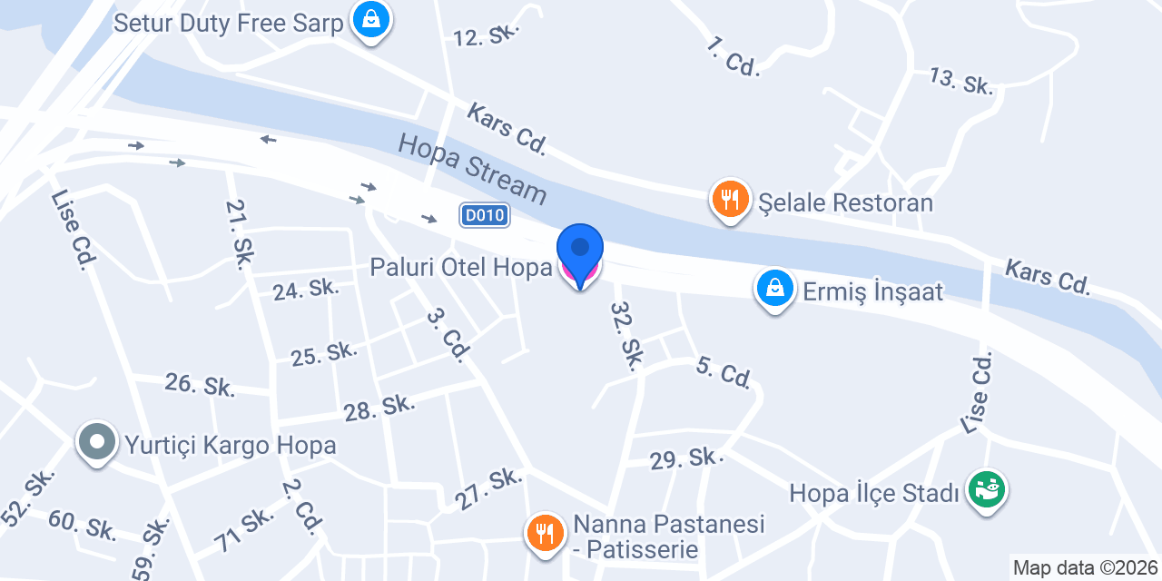 Paluri Otel Hopa konumu