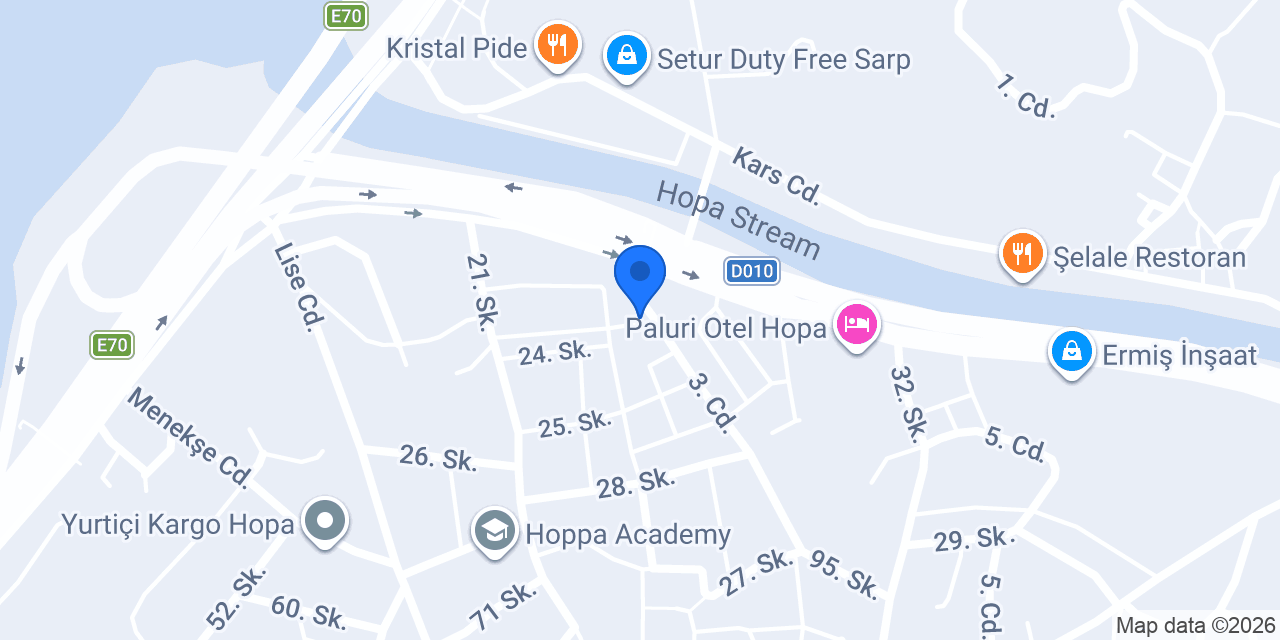 Şekerbank Hopa konumu