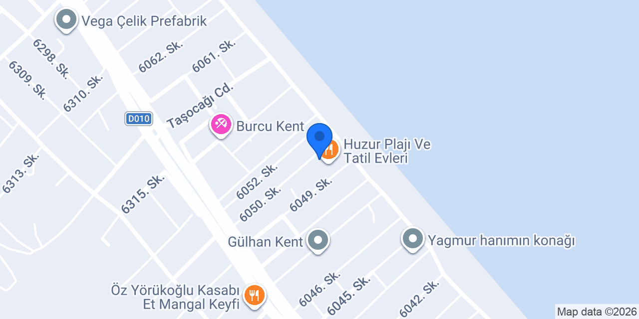 Uğur Tatil Evleri&Plaj konumu