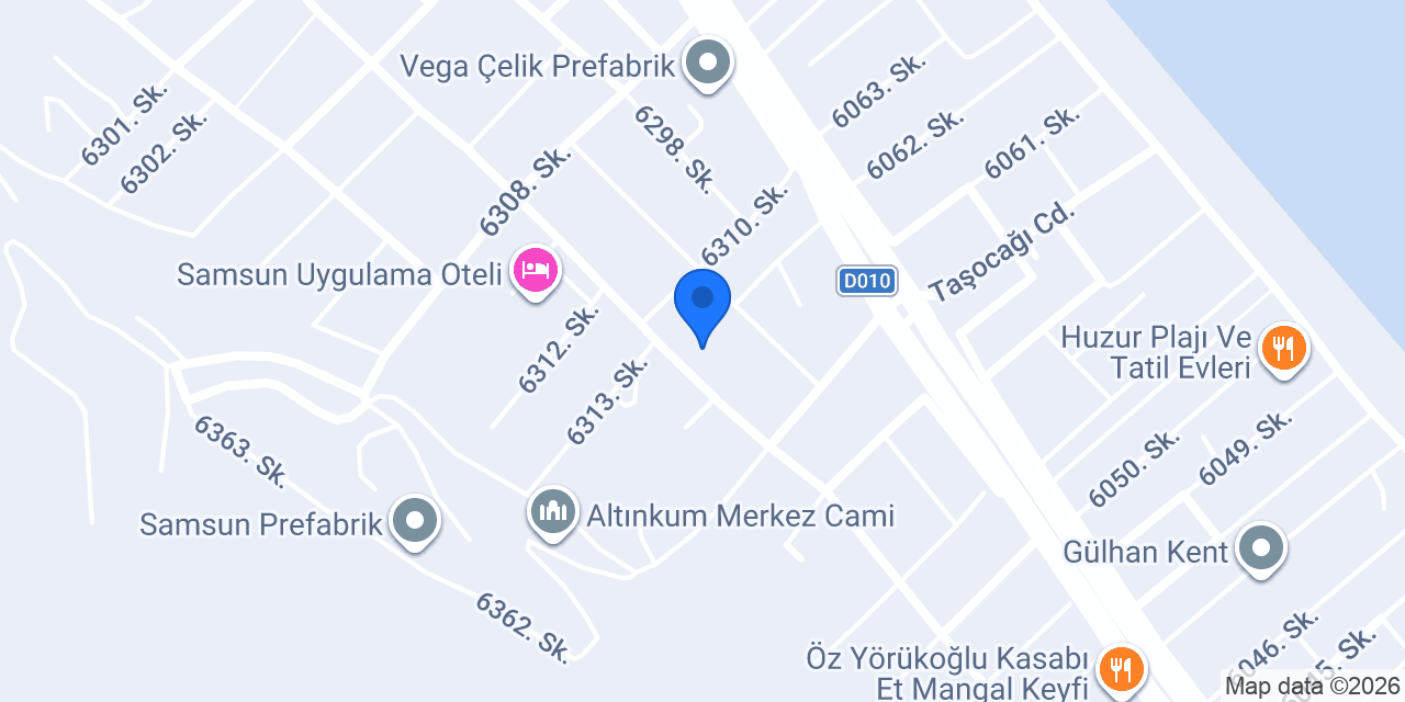 İncesu Apart konumu