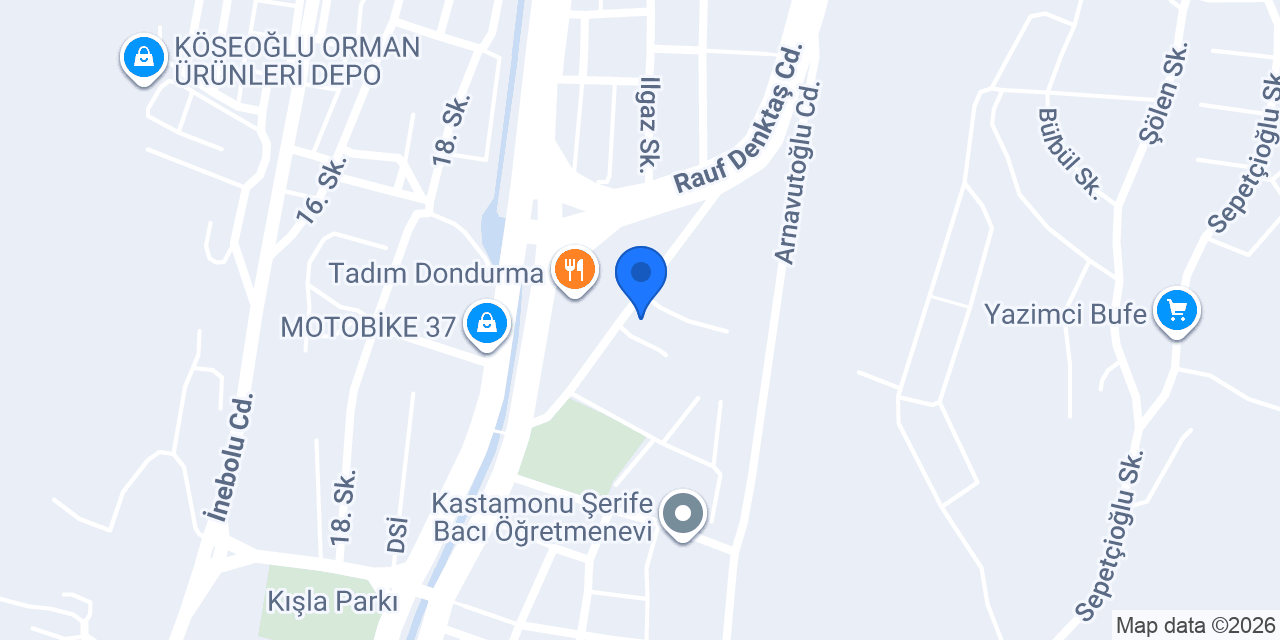 Üçgen Kırtasiye konumu