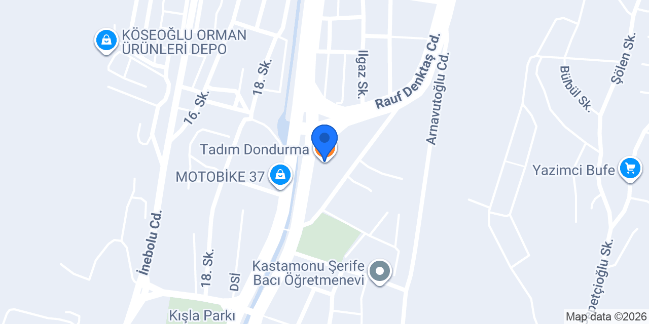 Tadım Dondurma konumu