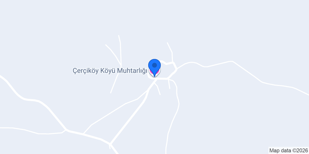 Çerçiköy Köyü Muhtarlığı konumu