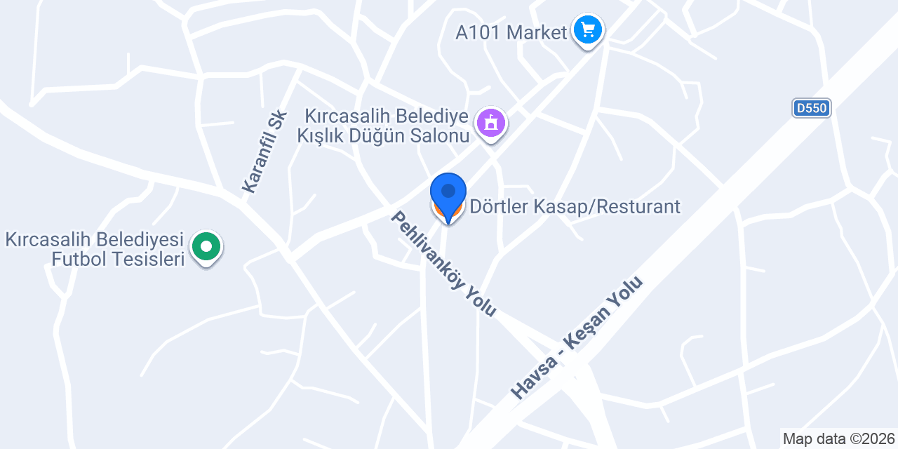 Dörtler Kasap/Resturant konumu