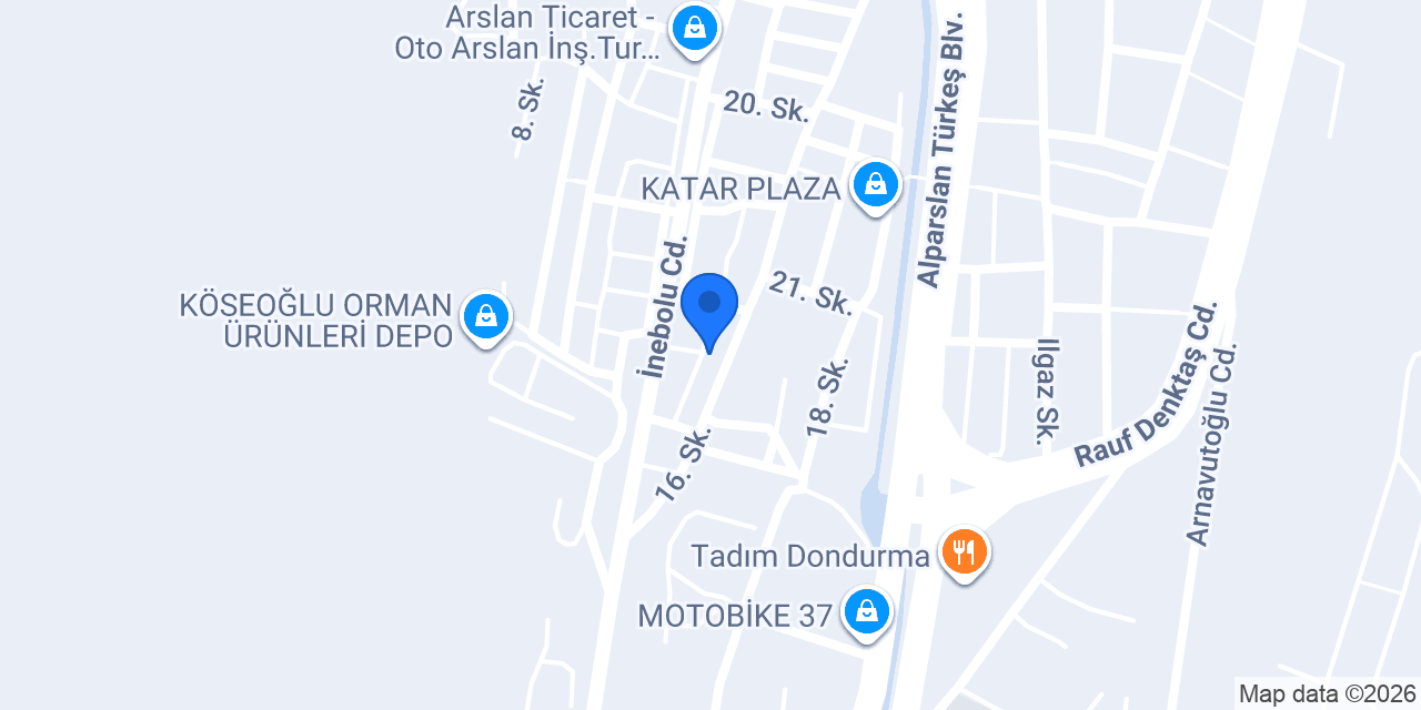 Sağlam Oto Egzoz konumu