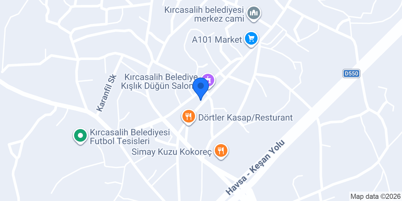 MARLONUN YERİ KIRCASALİH konumu