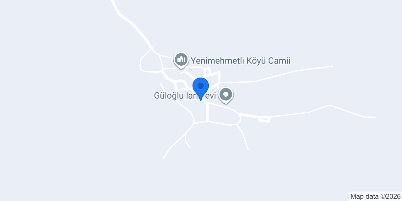 Yeni Mehmetli Köyü Muhtarlığı konumu