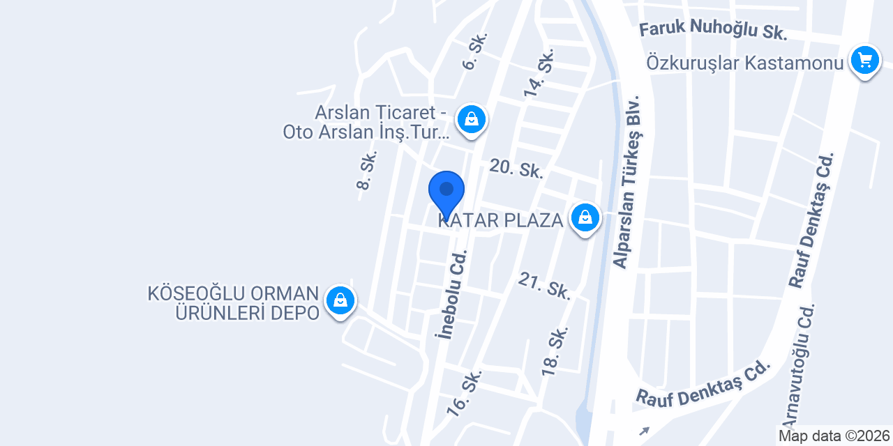 Güven Oto Market konumu