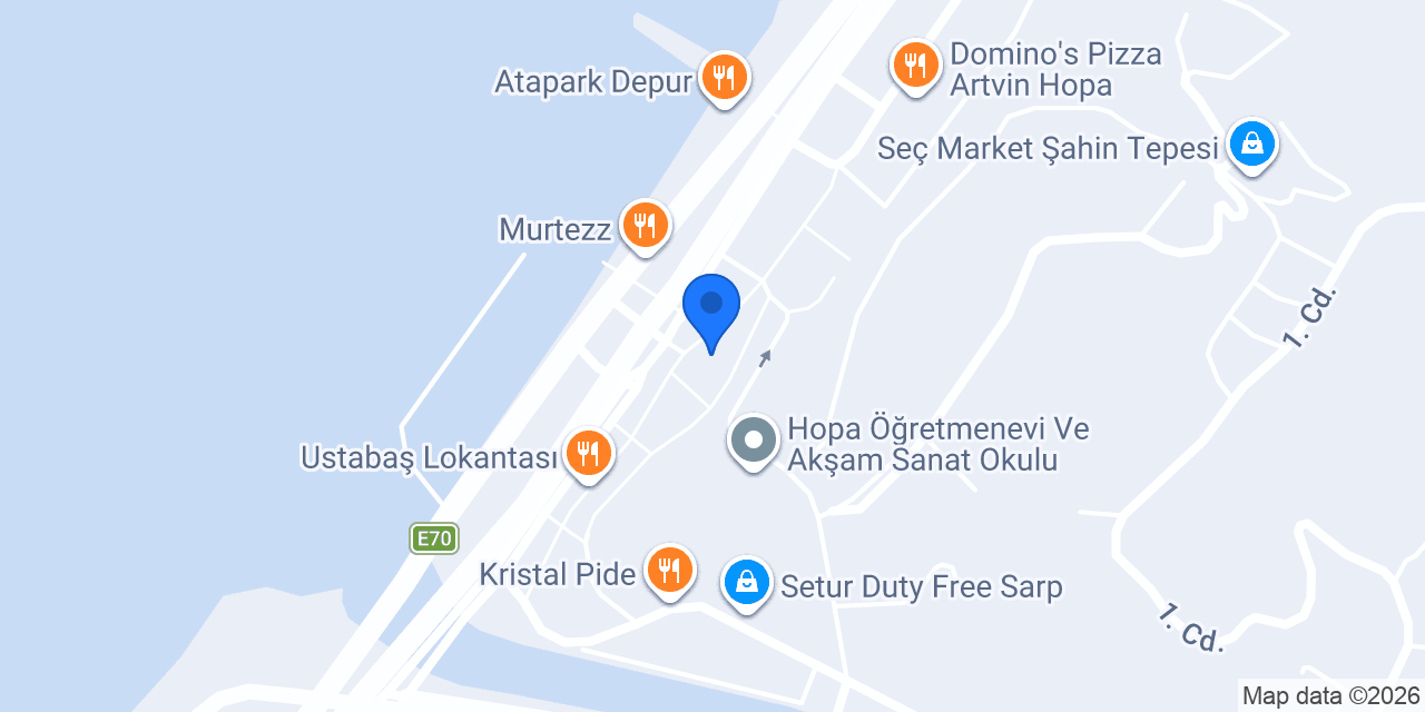 Cadde Optik Hopa konumu