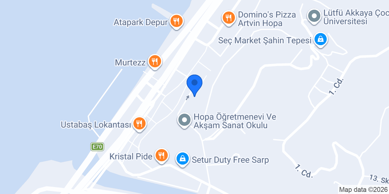Hopa Laz Böreği Kooperatifi konumu