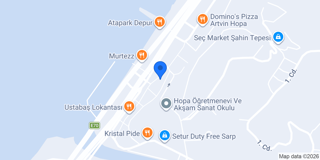 Hopa Beyaz Saray Hotel konumu