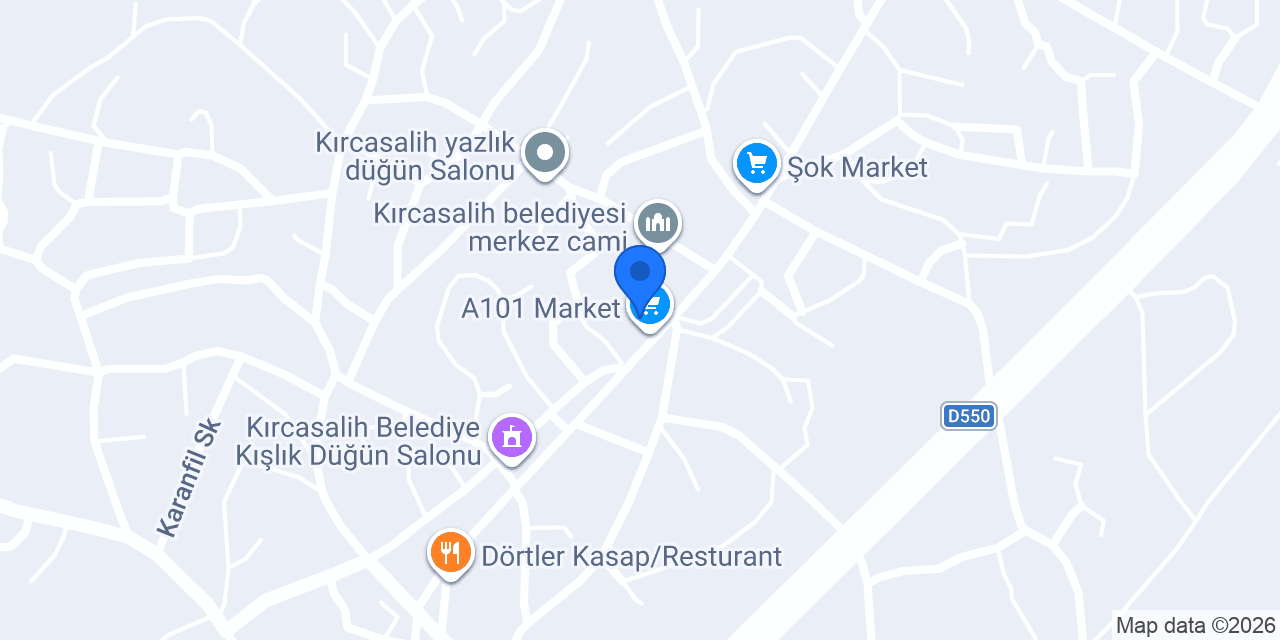 Kırcasalih Belediyesi konumu