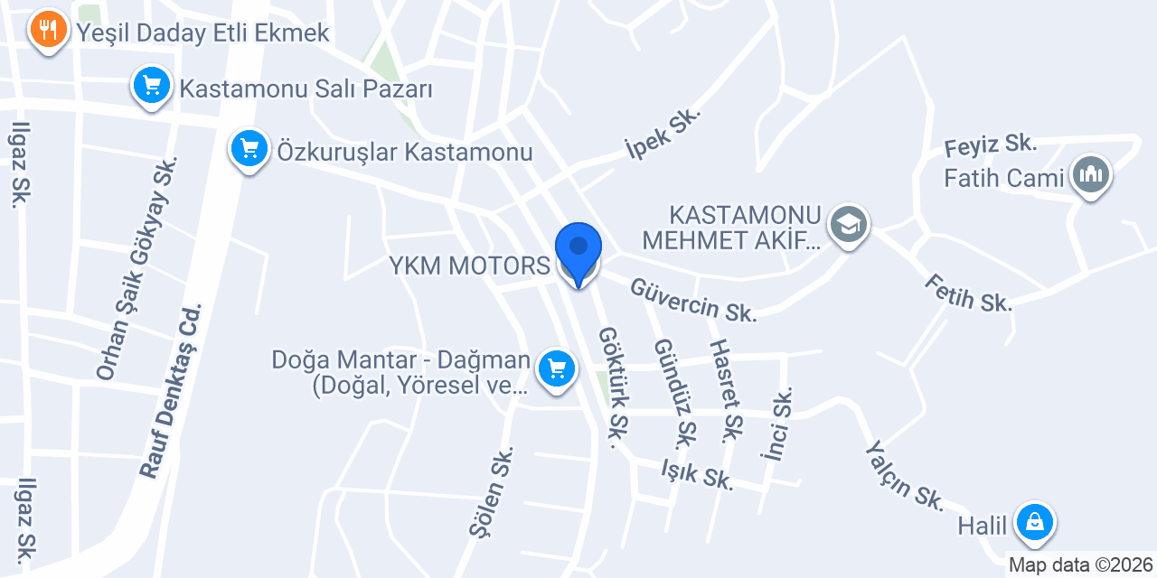 YKM MOTORS konumu