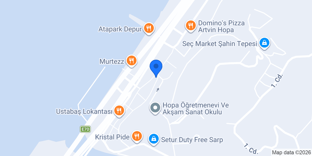 DenizBank Hopa Şubesi konumu